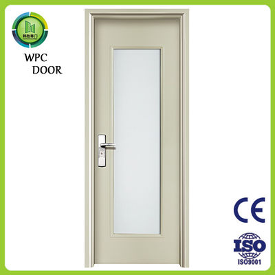 ভালো দাম প্রবেশদ্বার WPC গ্লাস দরজা জলরোধী কঠিন কাঠ 45mm বেধ রান্নাঘর ব্যবহার অনলাইন