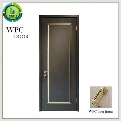 ভালো দাম টার্মিট প্রতিরোধী কাঠ পলিমার কম্পোজিট দরজা, WPC সাধারণ সাদা বেডরুম দরজা অনলাইন
