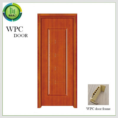 ভালো দাম আর্দ্রতা প্রতিরোধী WPC সাধারণ দরজা জলরোধী 45MM বেধ অ্যাপার্টমেন্ট ব্যবহার অনলাইন