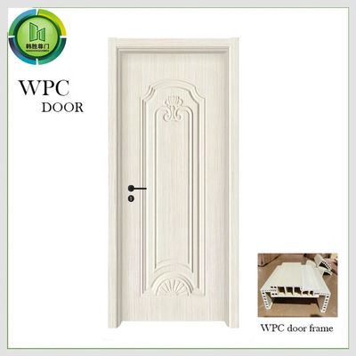 ভালো দাম আর্দ্রতা প্রতিরোধী প্রবেশ WPC কাঠের দরজা 45mm বেধ হোটেল ব্যবহার অনলাইন