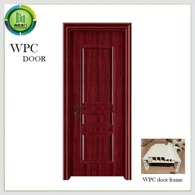 ভালো দাম আর্দ্রতা প্রতিরোধী WPC কাঠের বাথরুমের দরজা সলিড কোর গোলমাল হ্রাস অনলাইন