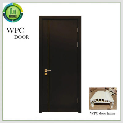 ভালো দাম ফর্মালডিহাইড মুক্ত অভ্যন্তরীণ WPC কাঠের দরজা 800mm প্রস্থ ভিলা বেডরুম দরজা অনলাইন