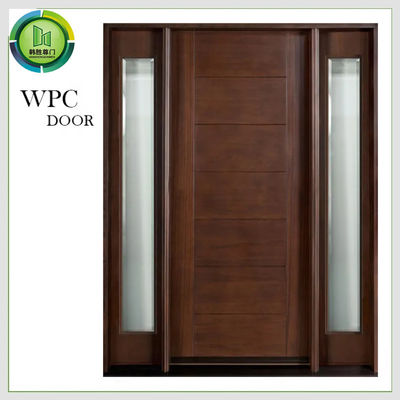 ভালো দাম কম্পোজিট ডুয়াল গ্লাস ডাব্লুপিসি স্লাইডিং ডোর আবাসিক পিভিসি ল্যামিনেটেড পৃষ্ঠতল সমাপ্তি অনলাইন