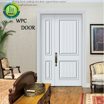 ভালো দাম কম্পোজিট ডাব্লুপিসি আধুনিক ডাবল এন্ট্রি দরজা পিভিসি ল্যামিনেট হোটেল ব্যবহার অনলাইন
