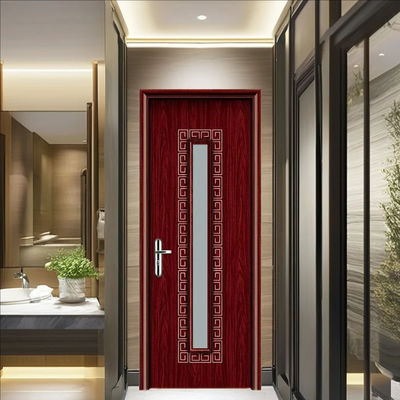 আভ্যন্তরীণ অ্যাপ্লিকেশনের জন্য উচ্চতর আর্দ্রতা প্রতিরোধের এবং সাউন্ডইনসুলেশন সহ টার্মিট প্রুফ ডাব্লুপিসি গ্লাস ডোর