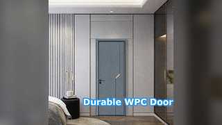 WPC ফাঁপা দরজা টেকসই আর্দ্রতা প্রতিরোধী কম রক্ষণাবেক্ষণ