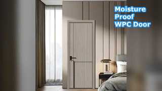 টেকসই WPC ফাঁপা দরজা আর্দ্রতা প্রতিরোধী তাপ নিরোধক