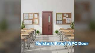 WPC ফাঁপা দরজা আর্দ্রতা প্রতিরোধী টেকসই কম রক্ষণাবেক্ষণ