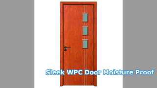 WPC ফাঁপা দরজা আধুনিক মসৃণ আর্দ্রতা প্রতিরোধী