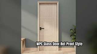 WPC গ্লাস দরজা আর্দ্রতা প্রমাণ এবং টেকসই